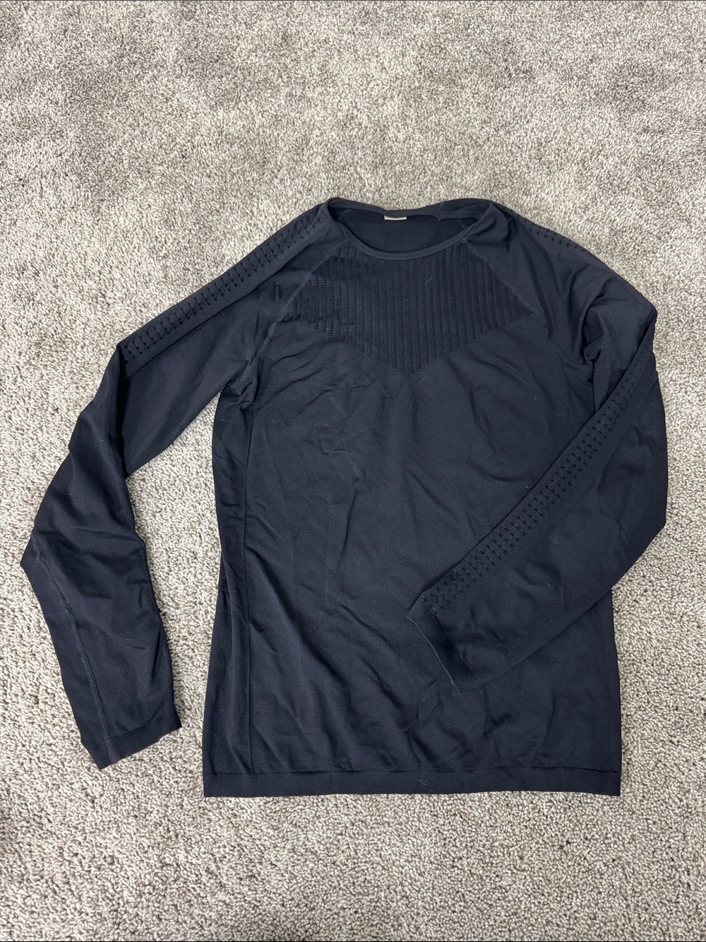 Fabletics Black Long Sleeve Seamless Top